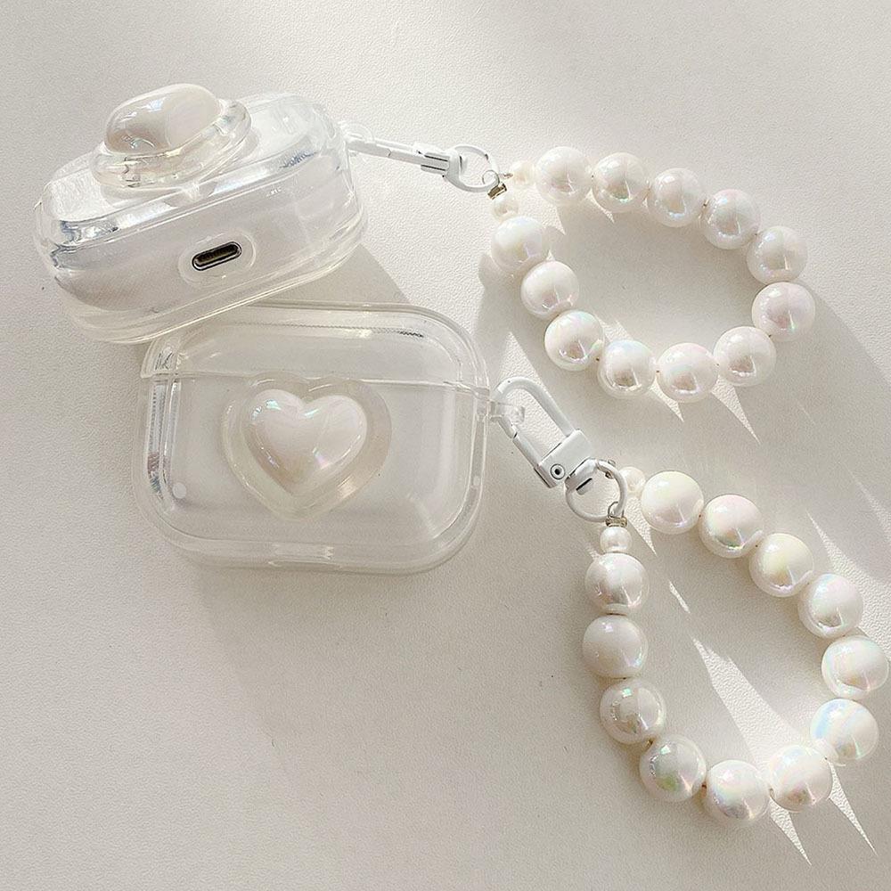 Laser love high transparency applicable to Apple AirPods 111 generation Bluetooth headset protective case Pro1 generation headset case