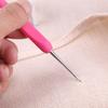 Colorful Crochet Hook Kits Soft Silicone Grip Knitting Needles Cushioned Handle Crochet Hooks Sewing Knitting Yarn Accessories