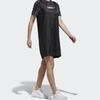 adidas Neo Fake двухсекционное повседневное спортивное платье с коротким рукавом женские платья черного цвета CZ1700