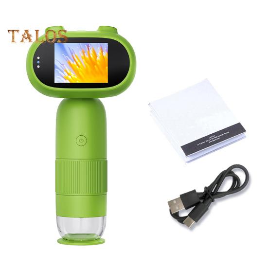 Детский микроскоп лабораторный цифровой микроскоп с подсветкой 2,0-дюймовый IPS-дисплей 200 мегапикселей биологическое насекомое монета лупа игрушечный микроскоп