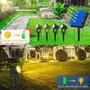 Новейший светодиодный светильник на солнечных батареях 3000K/6000K/RGB, уличный прожектор на солнечных батареях, уличный водонепроницаемый светильник для газона IP65, настенный светильник
