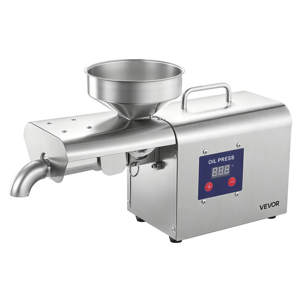 Oil Press Machine, 3.75KG/H Capacity, 750W Oil Extractor Machine, Automatic Electric Oil Maker for Home Commercial Use, 50-300 Hot Pressing for