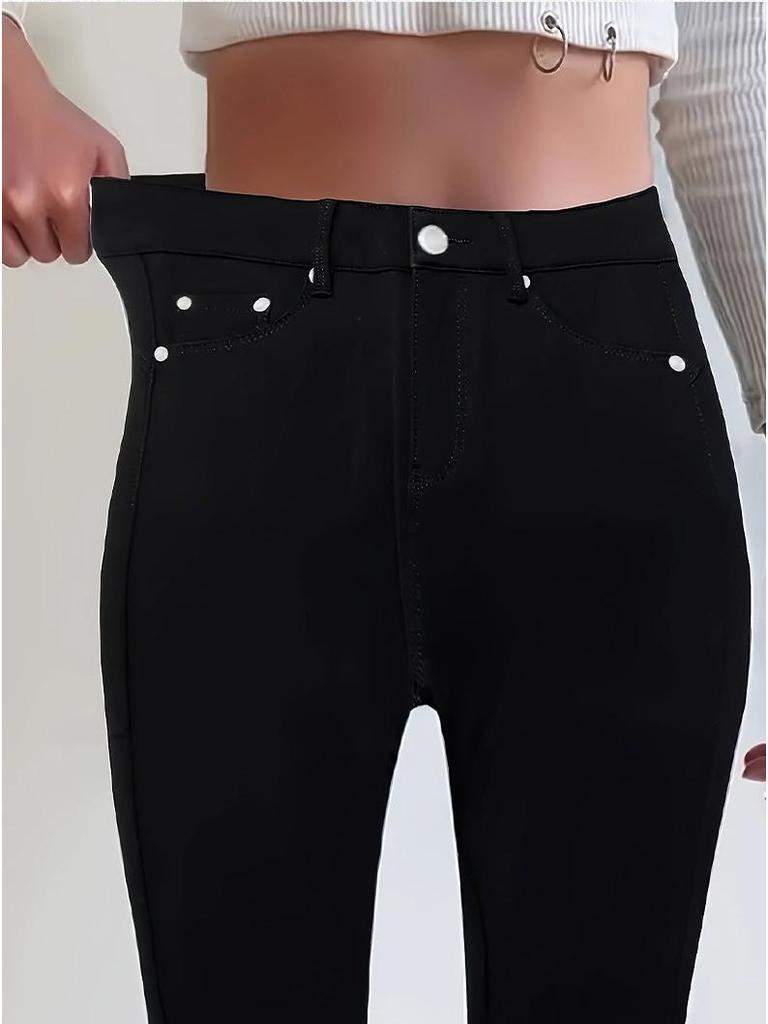Женские джинсы-карандаш с низкой посадкой в корейском стиле, тянущиеся, стройнящие - Весна/Лето