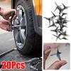Круглые гвозди для прокола шин, устойчивые к коррозии, автомобильная безопасность, 20 шт., аксессуары для проколов, противоугонные, Na X4z7