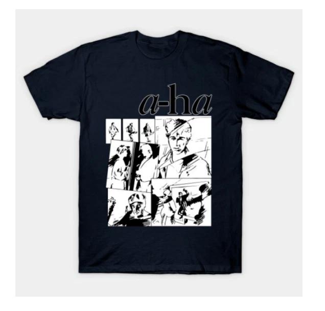 black,,, A-ha t shirt, HOT,, summer new new, halloween new shirt