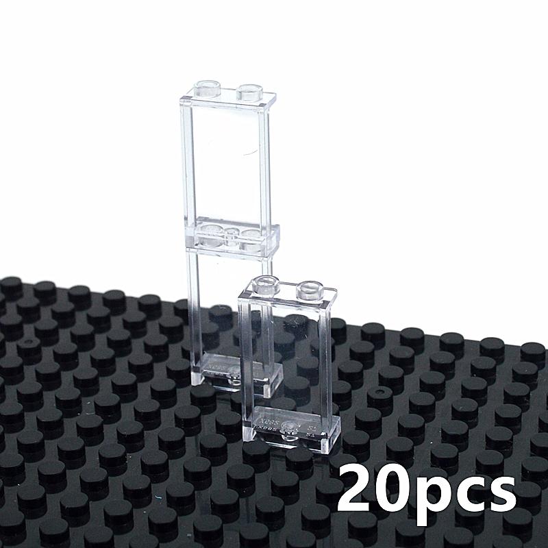 4215 87543 Прозрачная Панель Стеклянный Дом MOC Городские Кирпичики Детали 1x2 1x4 Рама Окна Строительные Блоки Конструкция Совместимая Игрушка
