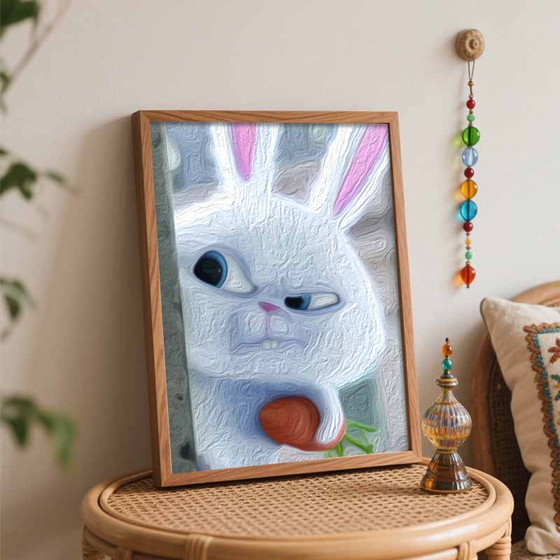 Disney Snowball Rabbit Oil Art Painting Kit Home Wall Decor Handmade Gift for Living Room Modern Wall Art Decor Painting Supplies Set