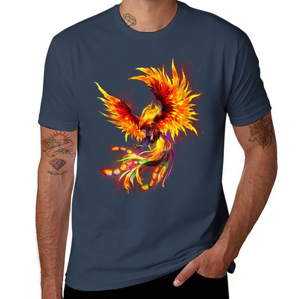 Phoenix Rising From Ashes Phoenix Rising fire bird inspiration Fire Fenix TShirt Street Fashion Casual Tee Shirt