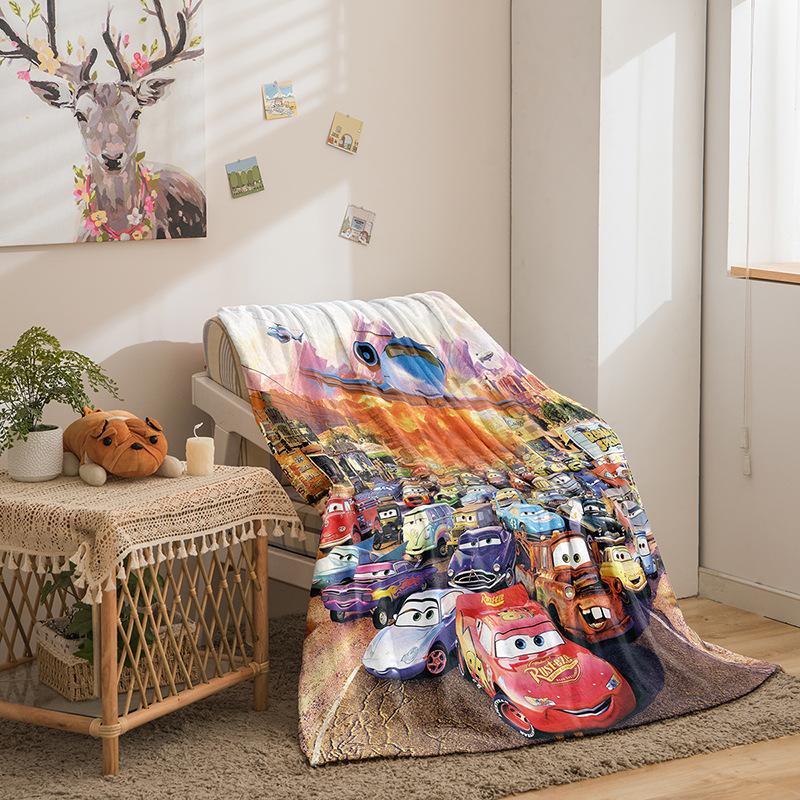 Серия Машины Двусторонний Фланелевый Плед Плед с 3D Цифровой Печатью