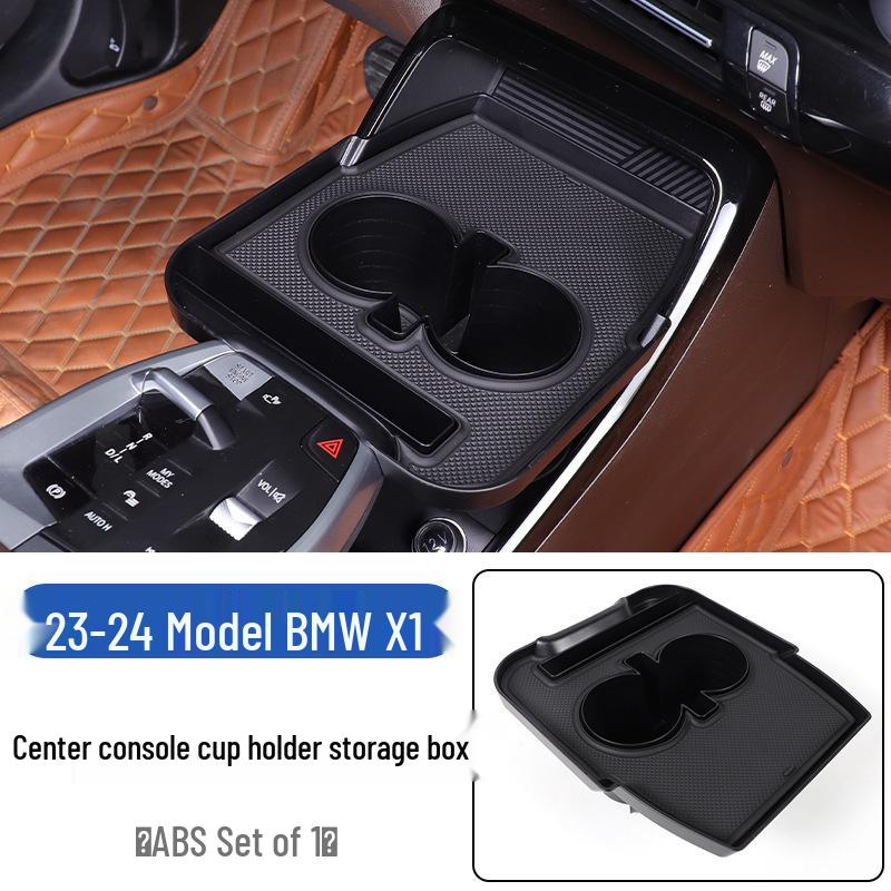 23-24 BMW X1/iX1 Center Console Storage Tray with Phone Holder