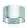 Silver Ring 'Tube' Silver (rhodium) - 10 Mm
