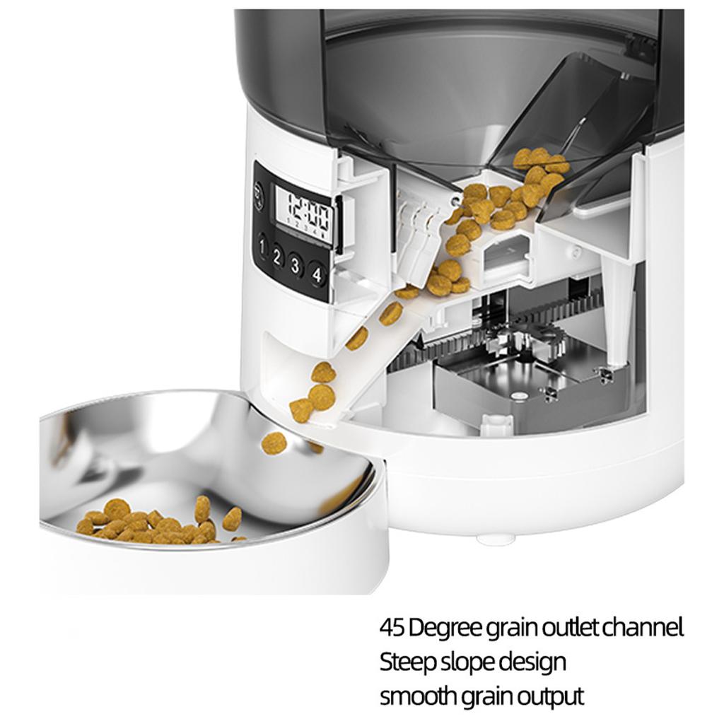 Pet Feeder Automatic 4L Remote Graffiti APP Timed Quantitative Cat and Dog Supplies WIFI Smart Feeder