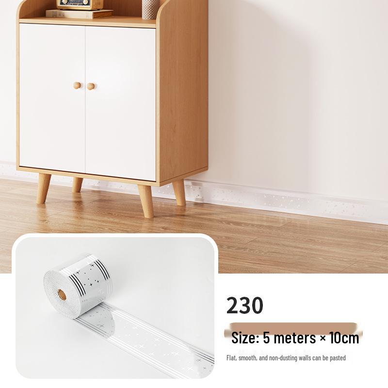 Самоклеящийся рулон настенных стикеров 10 см x 5 м: Плиточный плинтус и угловое оформление