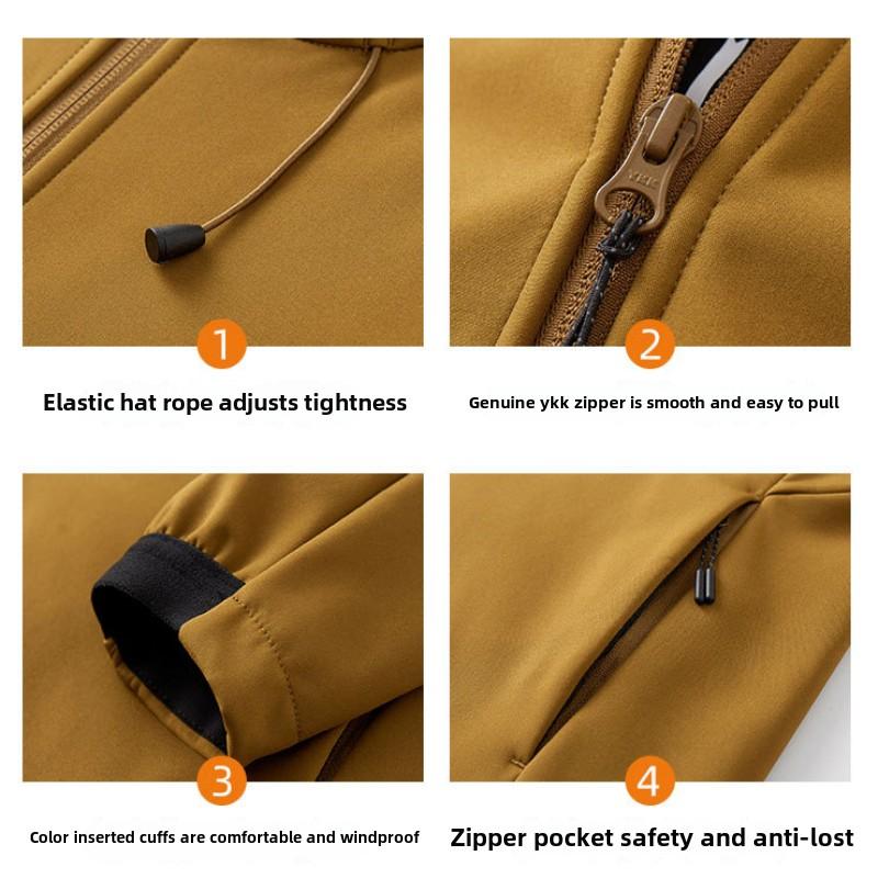 Женская куртка Softshell, легкая флисовая подкладка, водонепроницаемое пальто, куртка-дождевик с капюшоном для походов на свежем воздухе