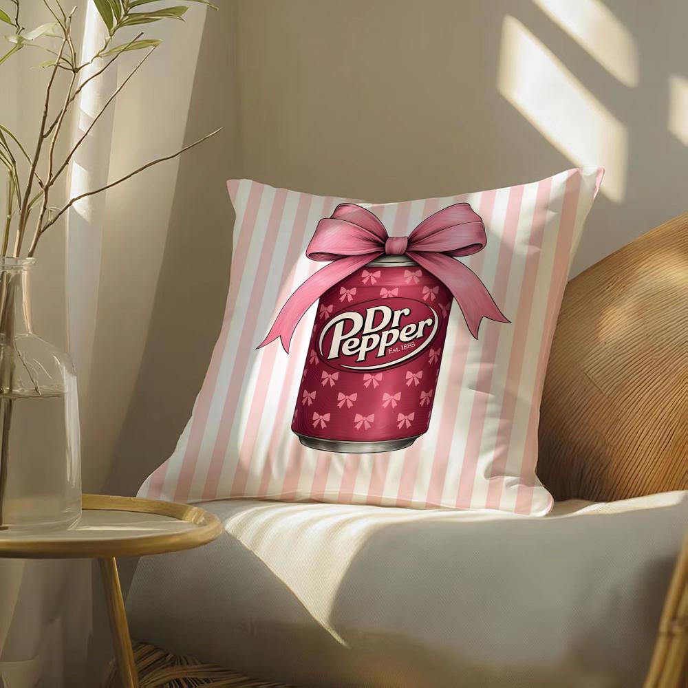 Бренд Dr p-Pepper Наволочка Двусторонняя Плюшевая Подушка для Дивана Чехлы Органическая Дышащая Невидимая Молния