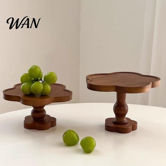 Jewelry Organizer Wood Flower-Shaped Tray, Decorative Candle Holder Plate, Rustic Tabletop Organizer, Storage Tray Farmhouse Serving for Food, Drinks,