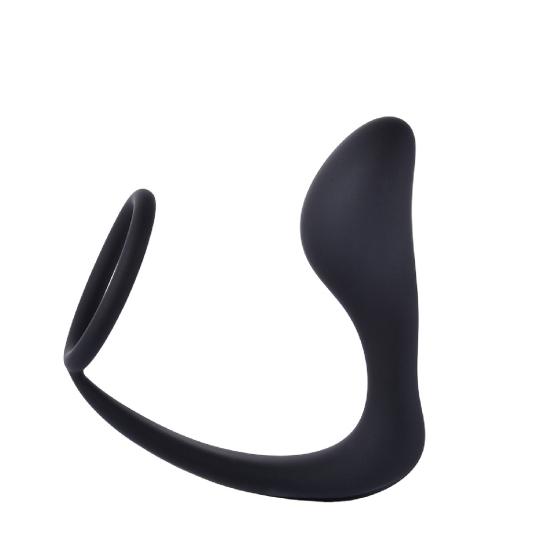 Anal Plug Eco-friendly Fine Workmanship Black Male Prostate Stimulator for Couples