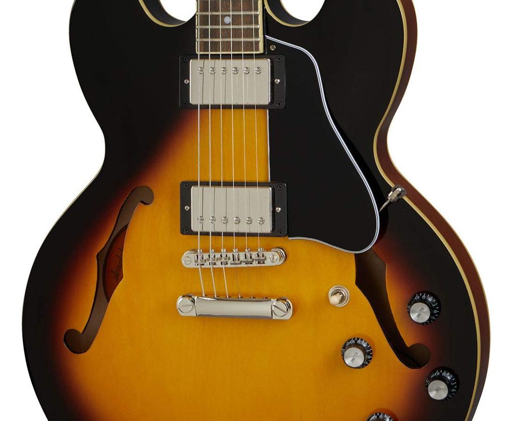 Epiphone Inspired by Gibson Vintage Sunburst Epiphone Electric Guitar / ES-335 (VS) Semi-Aco
