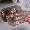 Transparent Jewelry Storage Box Large Capacity Multi-layer Dustproof Earrings Rings Container Desktop Jewelry Organizer Case