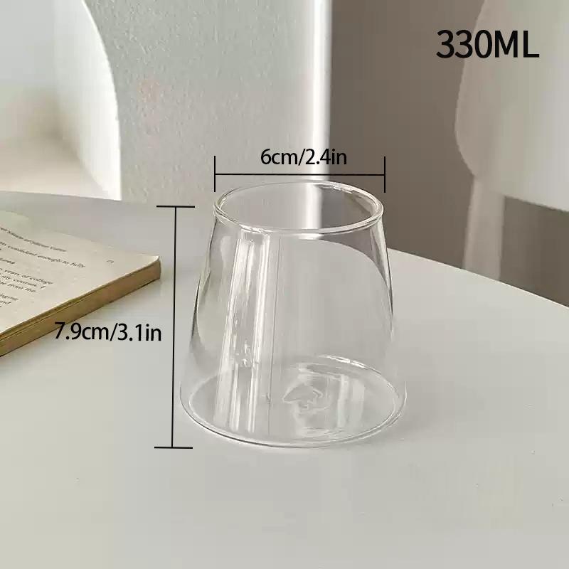 Cold Coffee Cups Iced Coffee Cups Glass Water Cup Coffee Mug Glass Drinkware Water Bottle Aesthetic Glass Cup Desk Accessorie