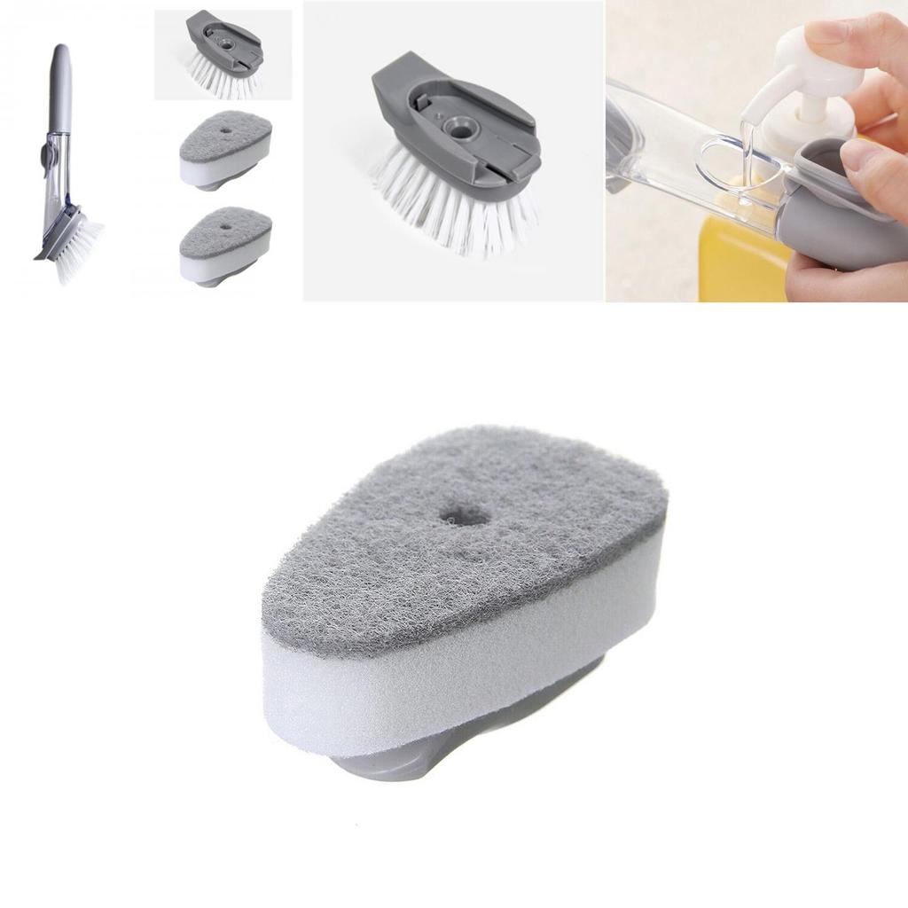 Non-stick Bristle Pot Scrubber With Liquid Dispenser