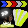 Safety Helmet Reflective Sticker Car Motorcycle Electric Vehicle High Brightness Reflective Warning Stickers Car Styling Sticker