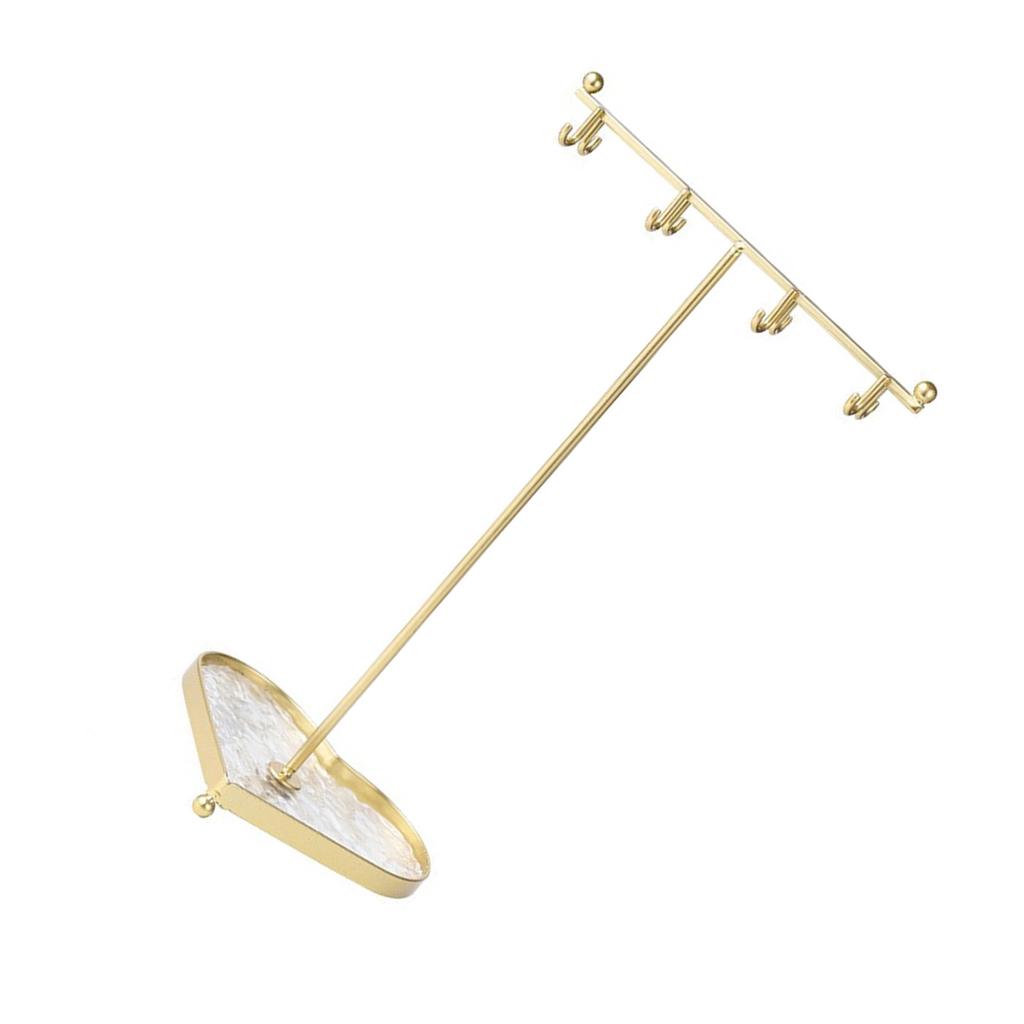 Adjustable Earring Storage Rack Modern Jewelry Stand with Tray and Bracket Support Jewelry Presentation Shelves