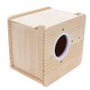 Parakeet Nesting Box Wooden Spacious Insulated Parrot Breeding House Mating Box for Lovebirds