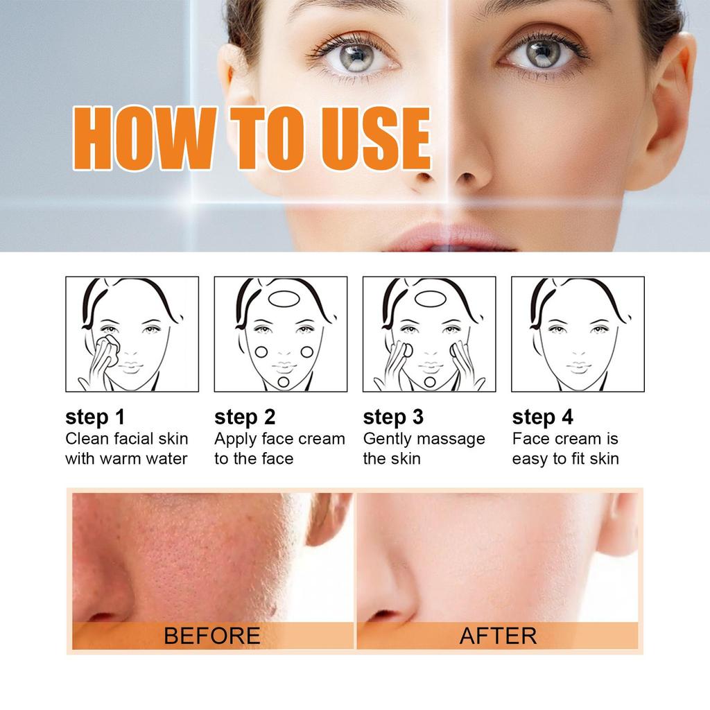 OUHOE Moisturizing Brightening Bare Face Cream, Nourishes and Repairs Skin, Hydrates, Brightens Skin Tone, For Face -Women's Gifts