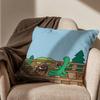 Green dinosaur Brachio Cushion Cover Suitable For Sofa Car Bedroom Office Cushions Decorative Pillow Case