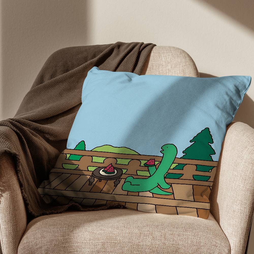 Green dinosaur Brachio Cushion Cover Suitable For Sofa Car Bedroom Office Cushions Decorative Pillow Case