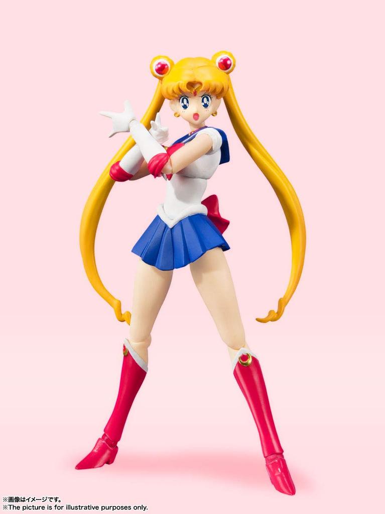 TAMASHII NATIONS Sailor Moon Sailor Moon Color 140mm Painted Movable Figure S.H.Figuarts -Animation Edition- Approx. ABS&PVC