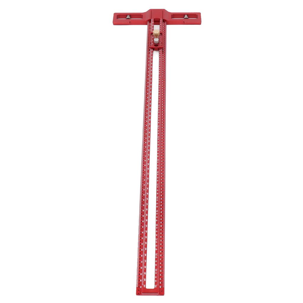 24-дюймовая разметочная линейка с защелкой в слайдере и утолщенным основанием, 360-градусная разметка из алюминиевого сплава