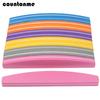 60Pcs Nail File Sponge 100/180 Mix Color Nail Art Polisher Block Washable Double Side Nail Buffer For Finger Polish UV Gel File