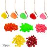 50pcs Simulation Fake Corn Soft Baits  for Carp Trout Fishing with Corn Scent, Sink Fishing Lures