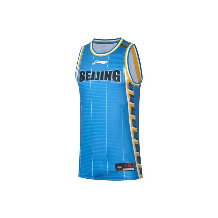 Li-Ning Спортивная баскетбольная серия Sw Fan Edition 2020-2021 сезон выездной баскетбольный жилет мужские топы Пекин-Синий AAYQ391-2