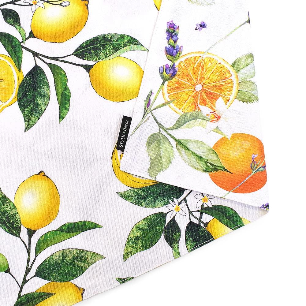 STYLE Decor Table Center x Cotton Reversible Type Citrus Lemon W2601820 Дорожка/Стол (30см 180см) 100%