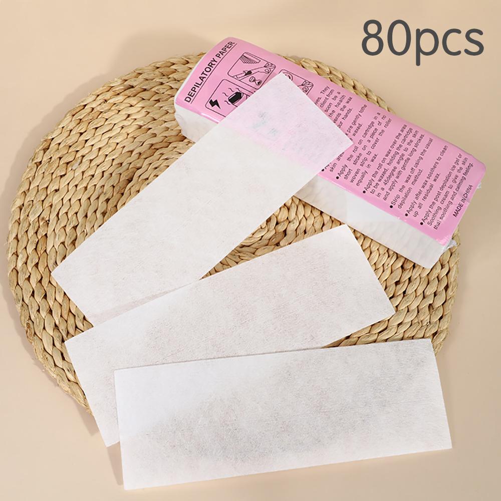 50-80 шт., нетканая ткань для удаления волос, рулоны восковой бумаги, высокое качество, эпилятор для удаления волос, восковая полоска, рулон бумаги