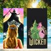 W-Wicked-S Полотенце Микрофибра Пляжное Полотенце, Быстросохнущее, Без Песка, Ультратонкое Волокно, Супер Мягкое.