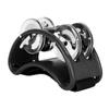 Foot Tambourine Percussion Musical Instrument for Drum Guitar Playing(Black)