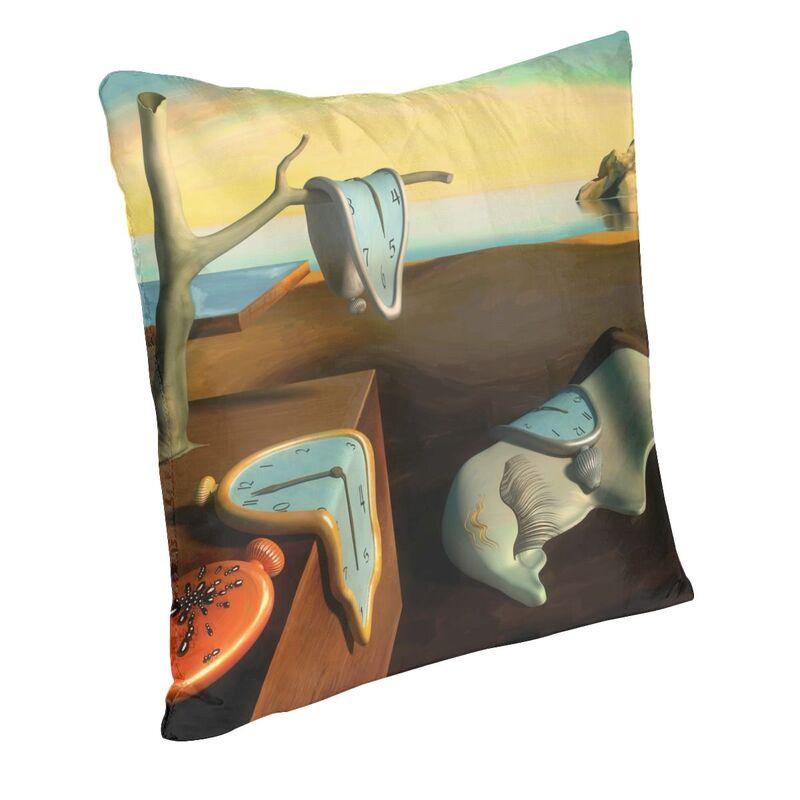 The Persistence Of Memory Cushion Cover 45X45Cm Salvador Dali Painting Art Velvet Cute Pillow Cases For Sofa Home Decor