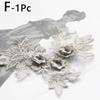 1pc 3D Flower Lace Collar DIY Sewing Embroidery Neckline Applique Decorative Clothing Accessories Scrapbooking
