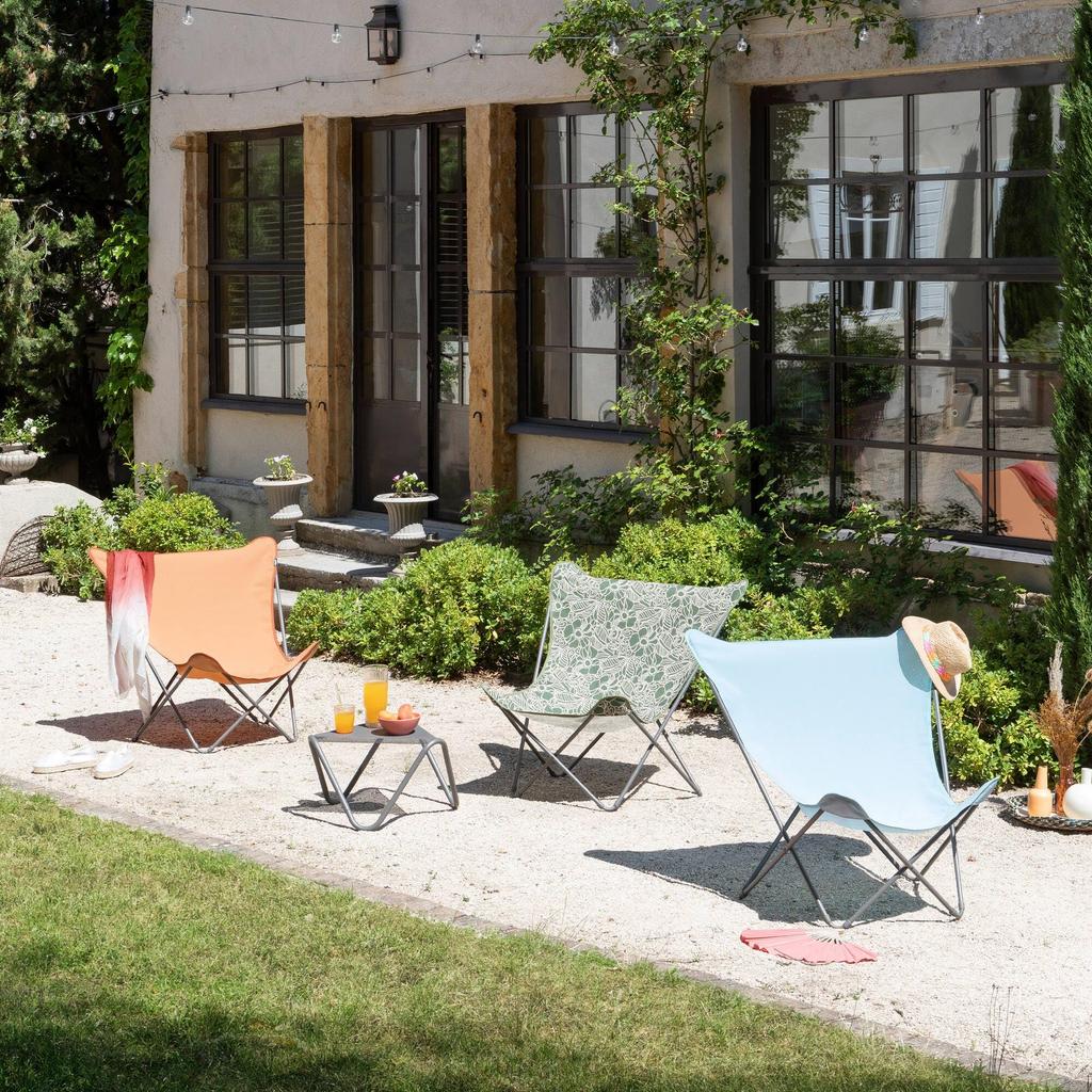 Lafuma Уличное кресло-бабочка POP UP XL LFM2777 9879 Azur Ш91 x Г83 x В87 Складное стальное моющееся уличное кресло Сделано во Франции Подлинный японский продукт 5