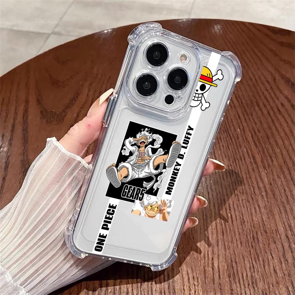 P-PIECE Japan Anime ONE phone case For Samsung Galaxy S25 S23 S24 S22 A06 A50 A07 A20S Ultra Plus FE Anti Fall Transparent
