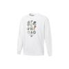 Puma Logo Print Knit Pullover Sweatshirt Men Tops White 533677-02