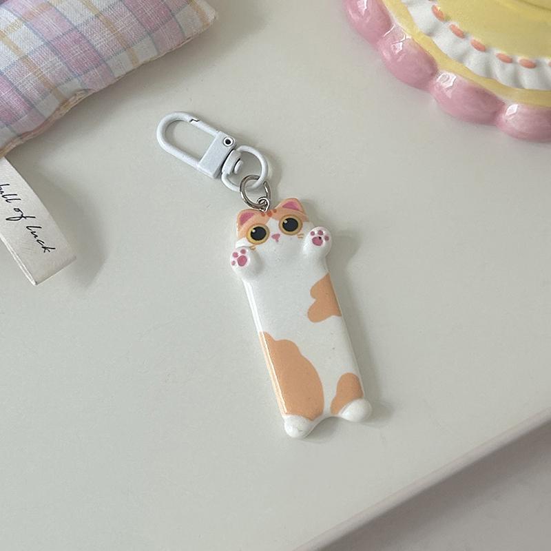 1 шт., кулон в виде мультяшного животного Kawaii, милый брелок для ключей в виде кошки, ищущей объятий, милый автомобильный брелок для детского подарка