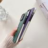 Тонкий кожаный и ТПУ чехол для телефона iPhone 12-16 Pro Max с магнитной беспроводной зарядкой