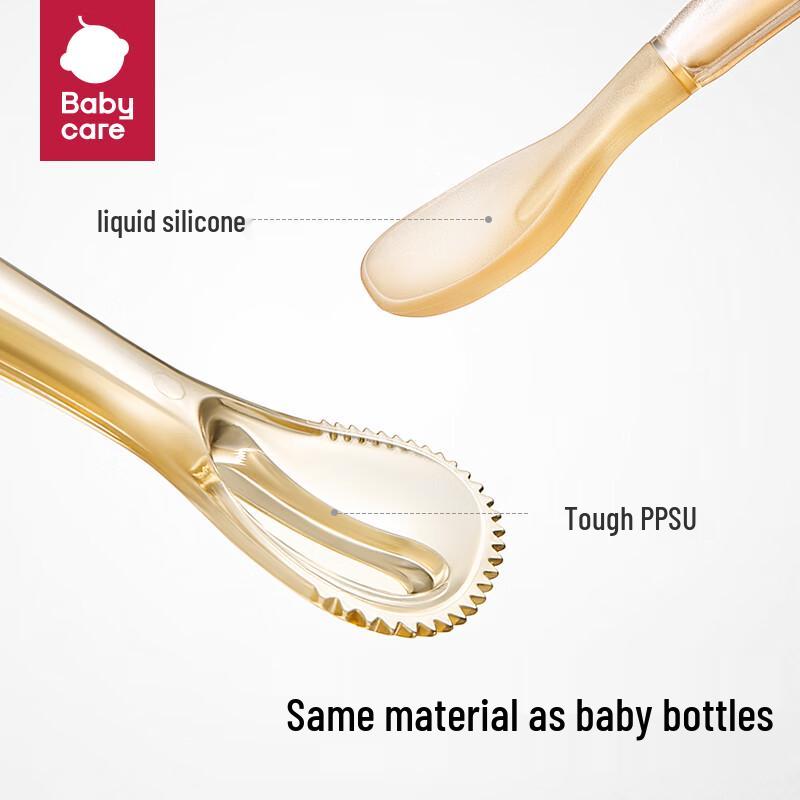 babycare Ложка для детского питания с двумя наконечниками из PPSU и силикона
