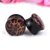 6-34 мм сексуальные леопардовые ушные туннели, заглушки и манометры, акриловые расширители для ушей, растягивающиеся ювелирные изделия для пирсинга