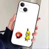 Чехол для телефона с большим глазом, глупой кошкой и мышью для iPhone 17 16 15 14 13 12 Max Plus, силиконовый, черный